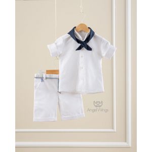 Angel Wings Βαπτιστικά Ρούχα για Αγόρι Emiliano Σχέδιο 188