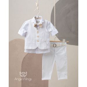 Angel Wings Βαπτιστικά Ρούχα για Αγόρι Leonard Σχέδιο 168